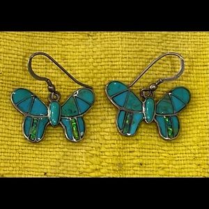 Turquoise Butterfly Earrings